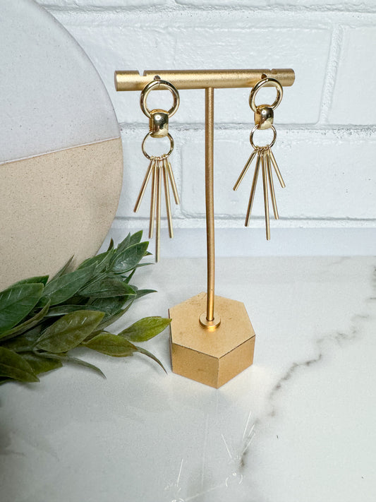 Light Rays Dangle Drop Stud